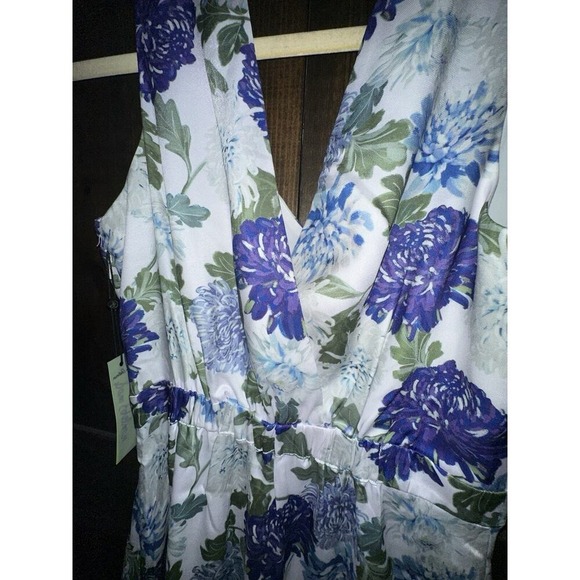 Sam Edelman Womens Floral Print Midi Dress Size XS Flowy, Romantic, Soft, Sexy - Picture 11 of 16